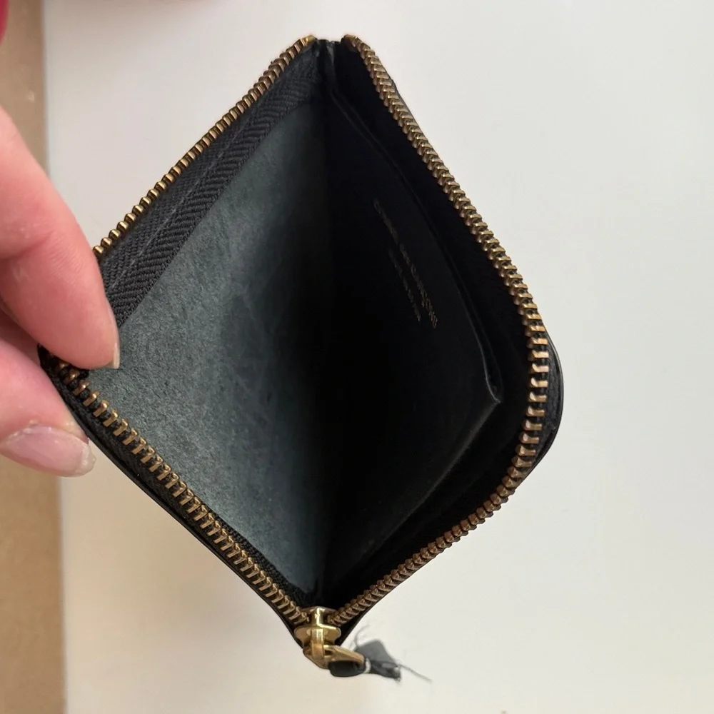 Comme des Garcons Black Embossed Leather Wallet - Picture 3 of 4